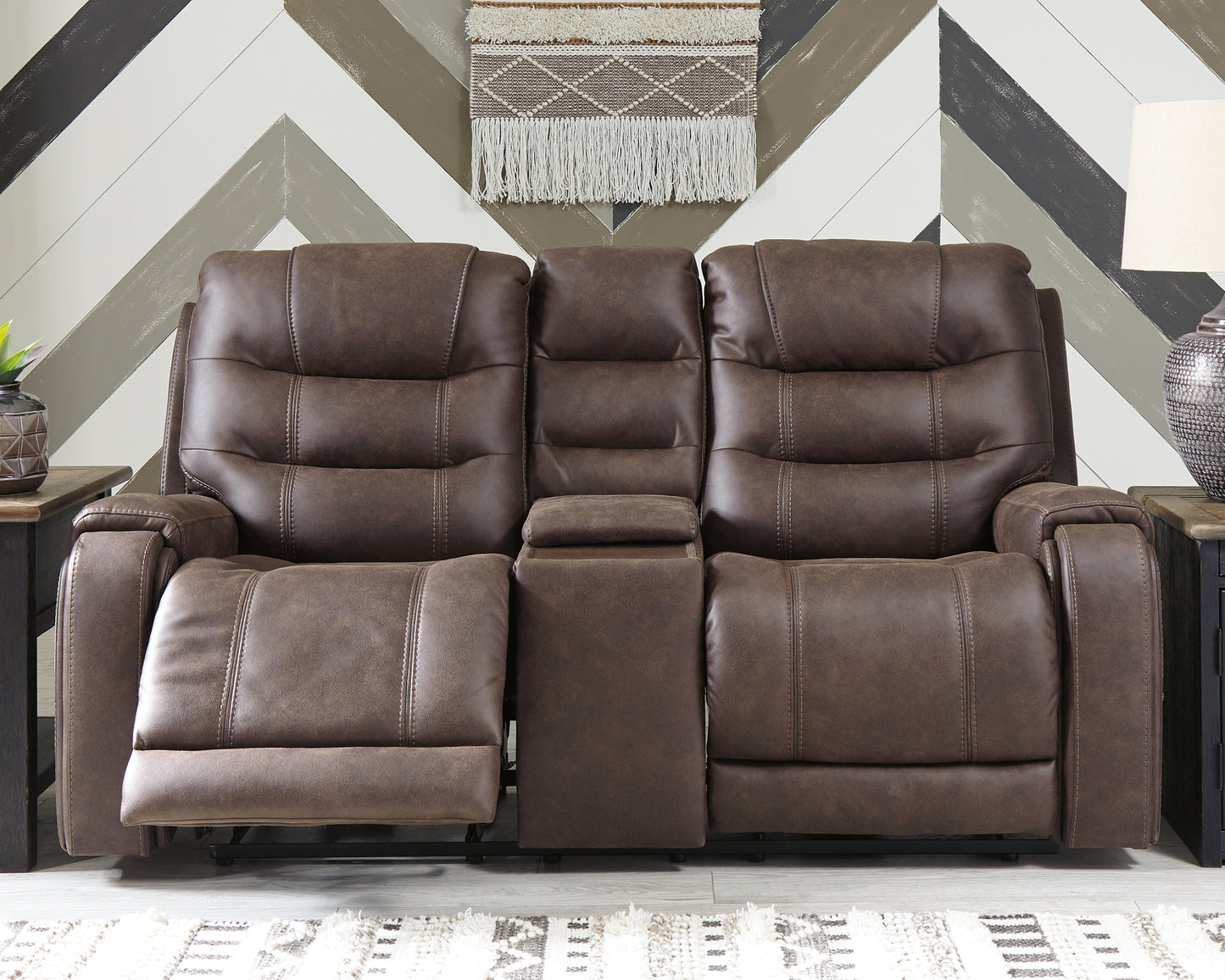 Yacolt Power Reclining Loveseat with Console