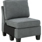 Alessio Armless Chair