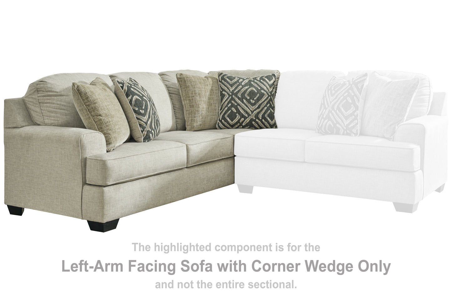 Wellhaven Left-Arm Facing Sofa with Corner Wedge
