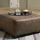 Abalone Oversized Accent Ottoman