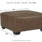 Abalone Oversized Accent Ottoman