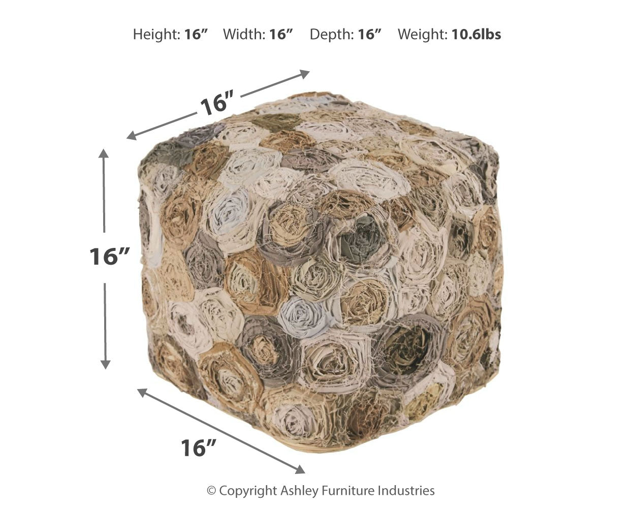 Bayrose Pouf