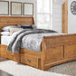 Bittersweet Queen Sleigh Bed with 2 Storage Drawers
