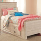 Willowton Twin Panel Bed with 2 Storage Drawers