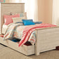 Willowton Twin Panel Bed with 1 Large Storage Drawer