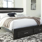 Starberry King Panel Bed with 2 Storage Drawers