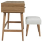 Thadamere Vanity with Stool