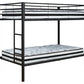 Broshard Twin over Twin Metal Bunk Bed