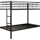 Broshard Twin over Twin Metal Bunk Bed