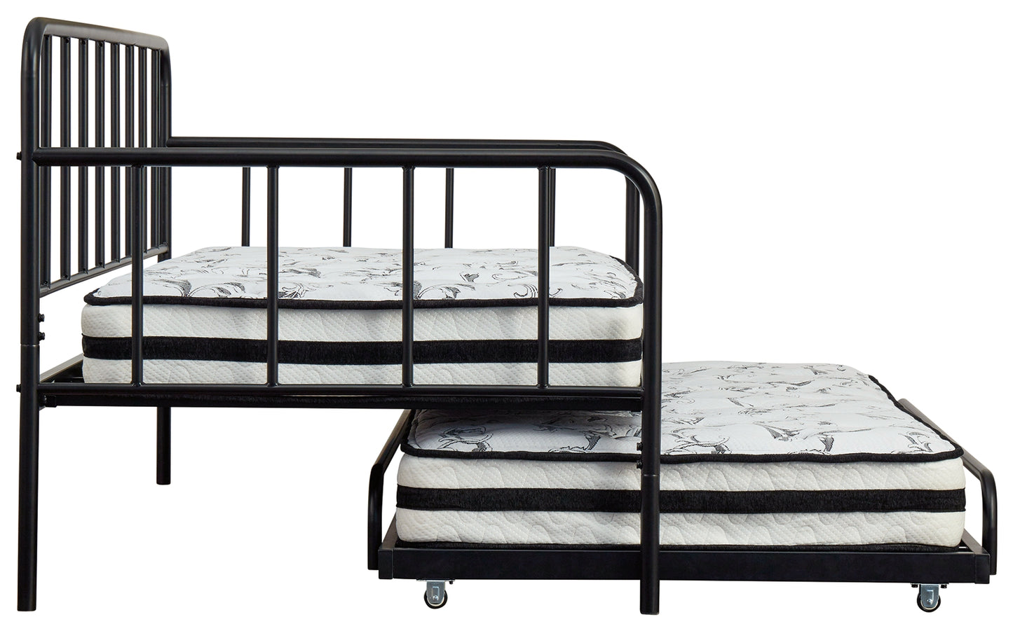 Trentlore Twin Metal Day Bed with Trundle