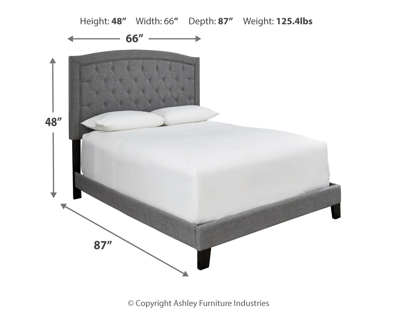 Adelloni Queen Upholstered Bed