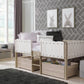 Wrenalyn Twin Loft Bed with Under Bed Bin Storage