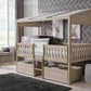 Wrenalyn Twin Loft Bed with Under Bed Bin Storage