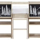 Wrenalyn Twin Loft Bed with Under Bed Bookcase Storage