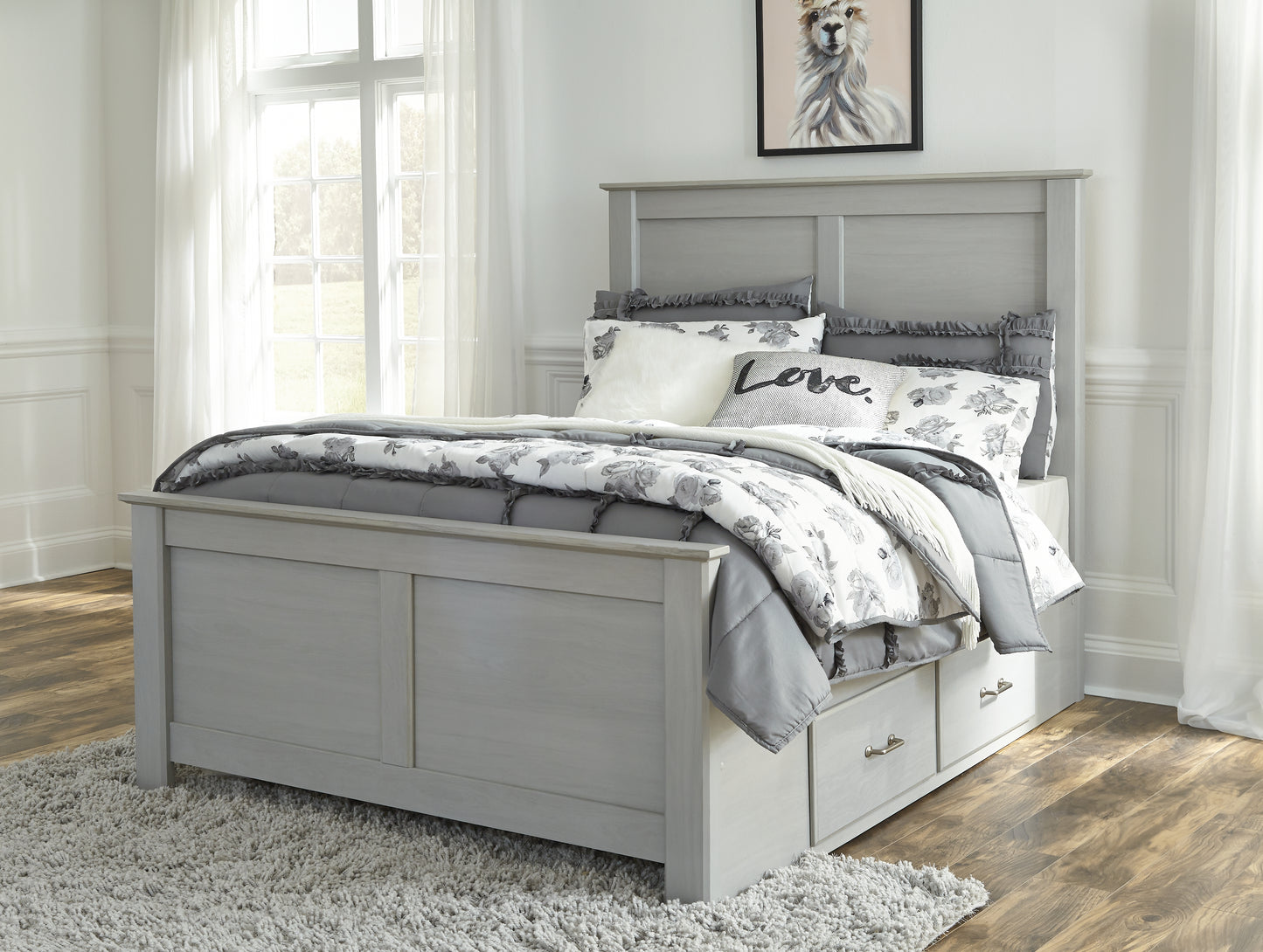 Arcella Full Panel Bed with Storage