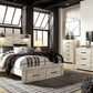 Cambeck Queen Panel Bed with 2 Storage Drawers