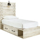 Cambeck Twin Panel Bed with 2 Storage Drawers