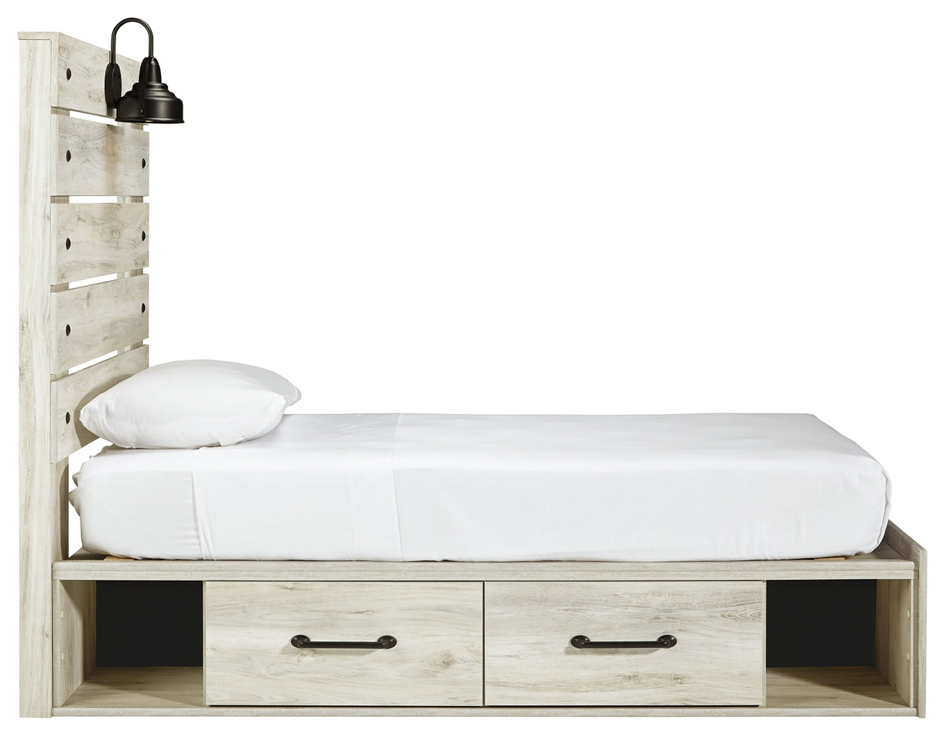Cambeck Twin Panel Bed with 2 Storage Drawers