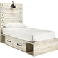Cambeck Twin Panel Bed with 4 Storage Drawers