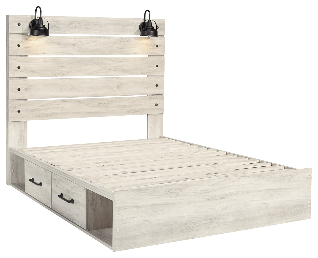 Cambeck Queen Panel Bed with 2 Storage Drawers