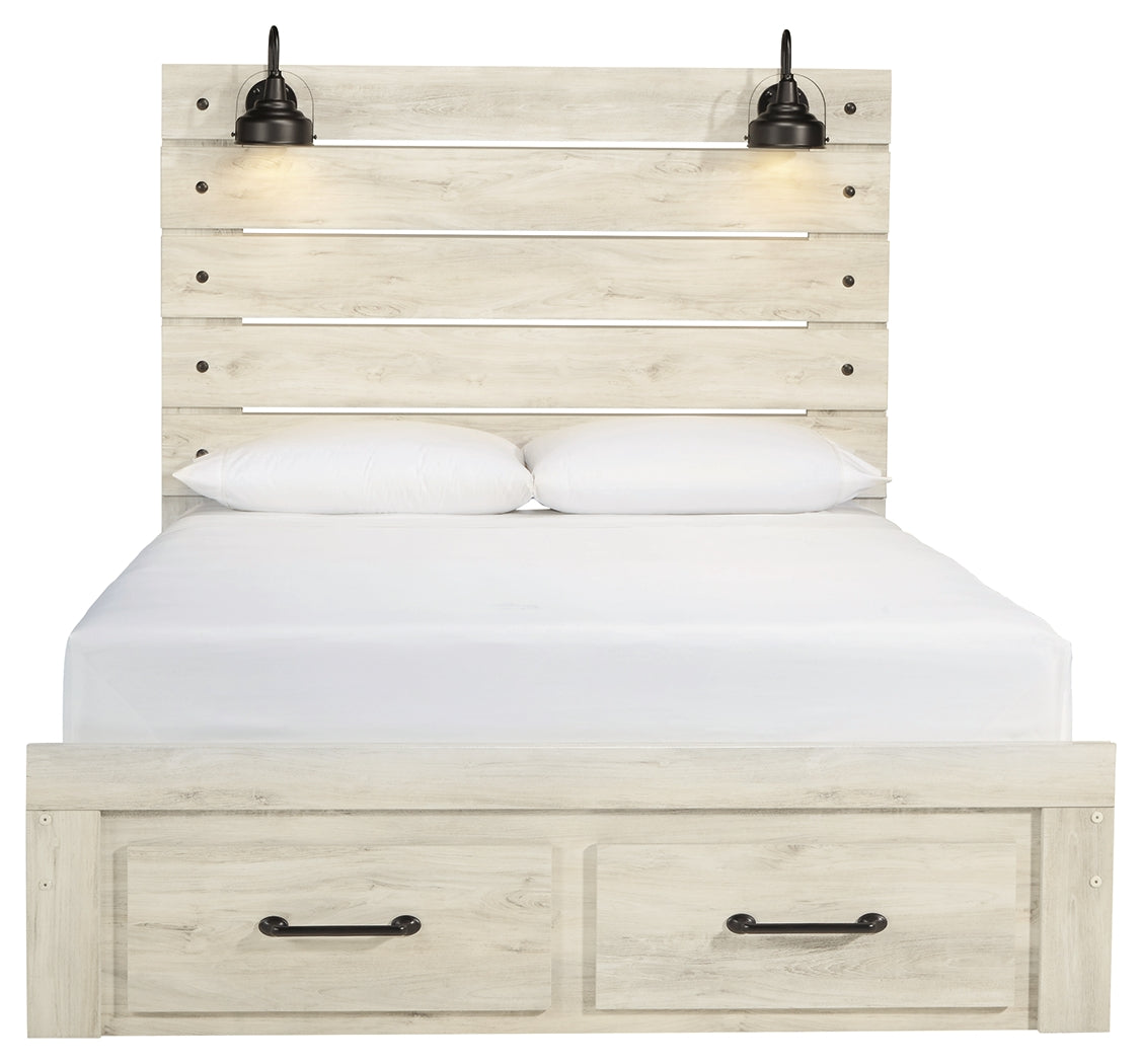 Cambeck Queen Panel Bed with 2 Storage Drawers
