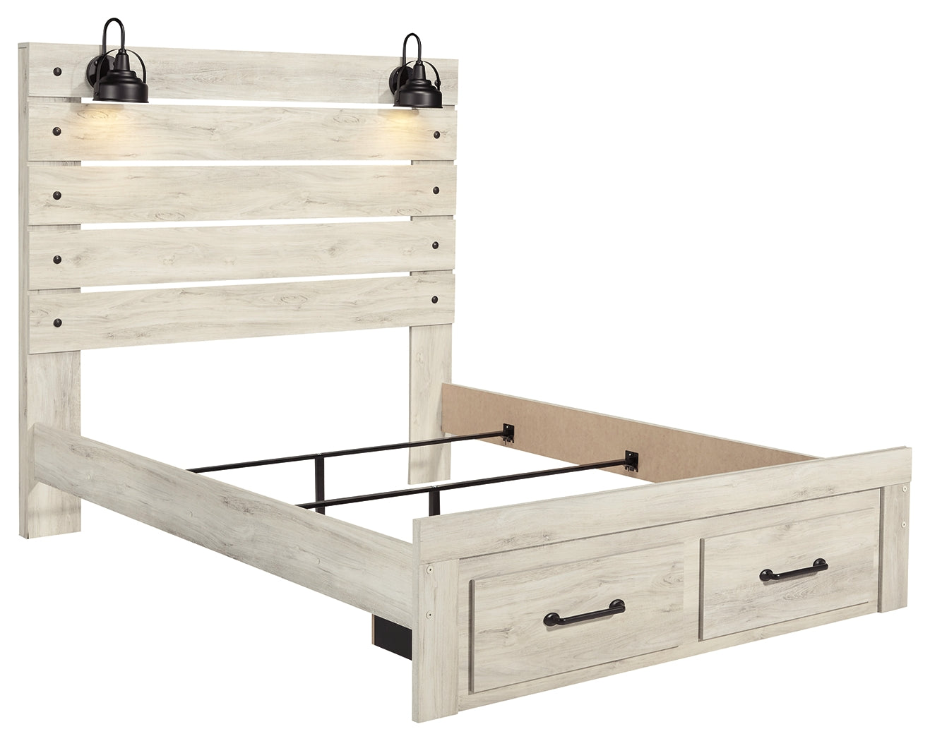 Cambeck Queen Panel Bed with 2 Storage Drawers