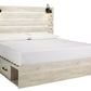 Cambeck King Panel Bed with 2 Storage Drawers