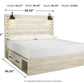 Cambeck King Panel Bed with 2 Storage Drawers