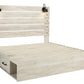Cambeck King Panel Bed with 4 Storage Drawers