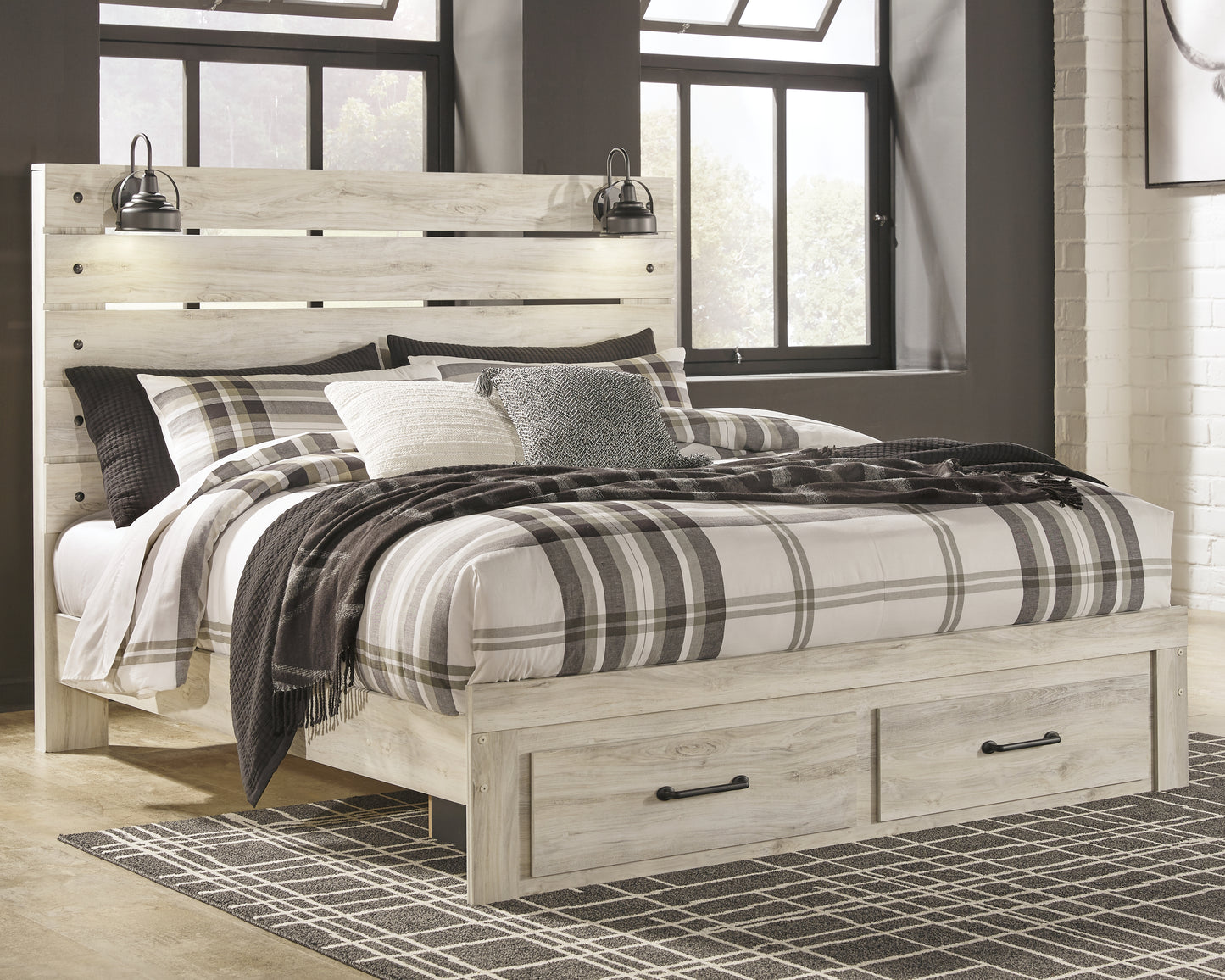 Cambeck King Panel Bed with Storage