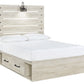 Cambeck Full Panel Bed with 4 Storage Drawers
