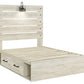 Cambeck Full Panel Bed with 4 Storage Drawers