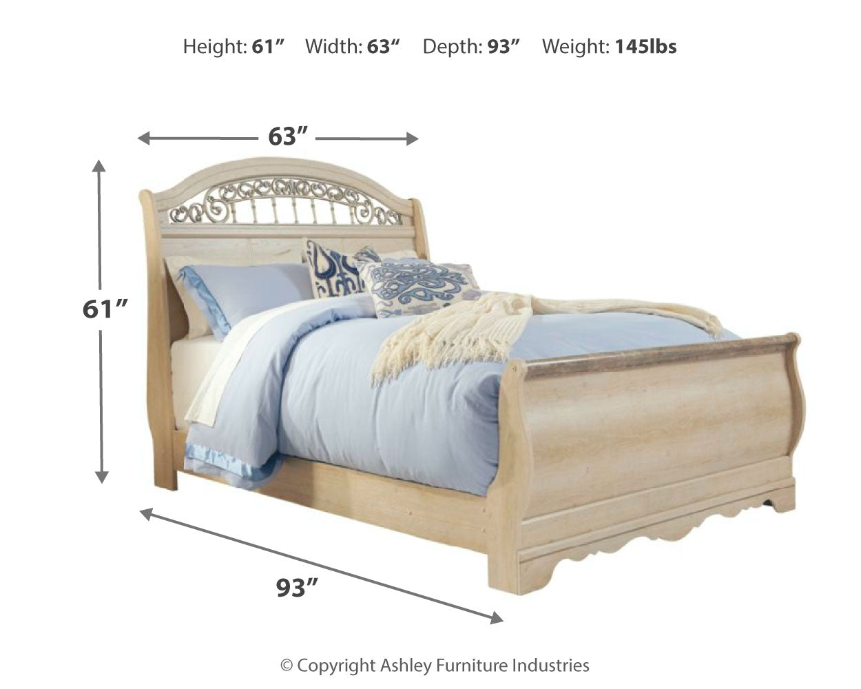 Catalina Queen Sleigh Bed