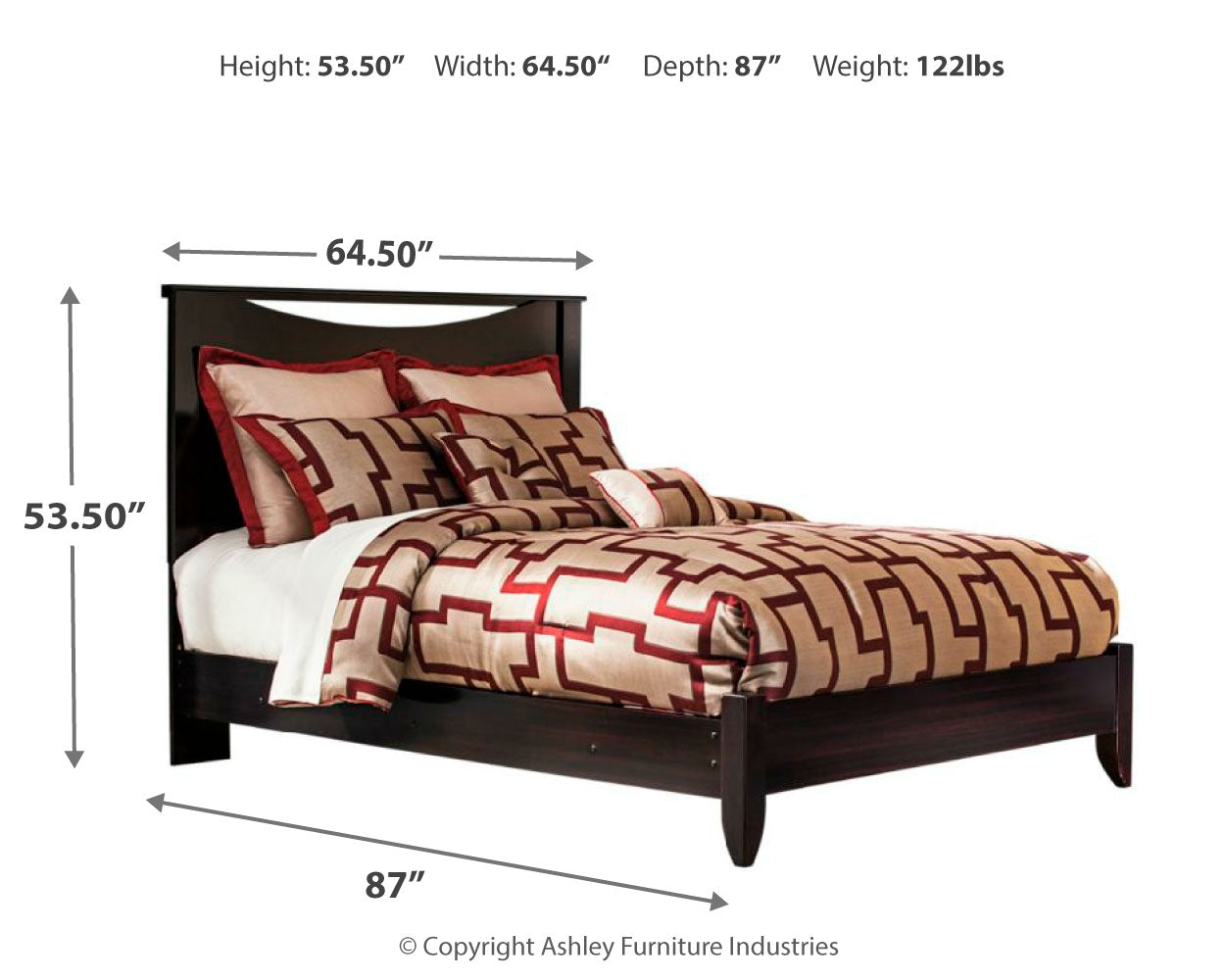 Zanbury Queen Panel Bed