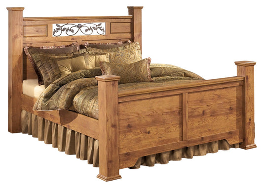 Bittersweet Queen Poster Bed with 2 Storage Drawers