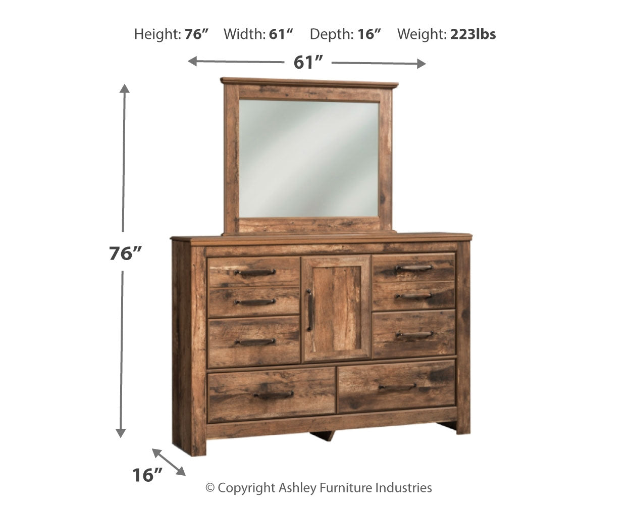 Blaneville Dresser and Mirror