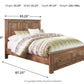 Blaneville Queen Panel Bed with 2 Storage Drawers