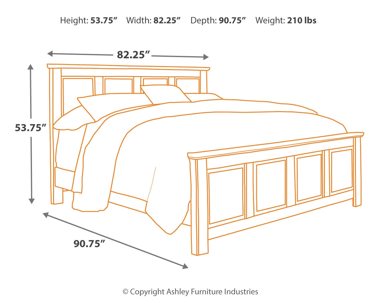 Blaneville King Panel Bed