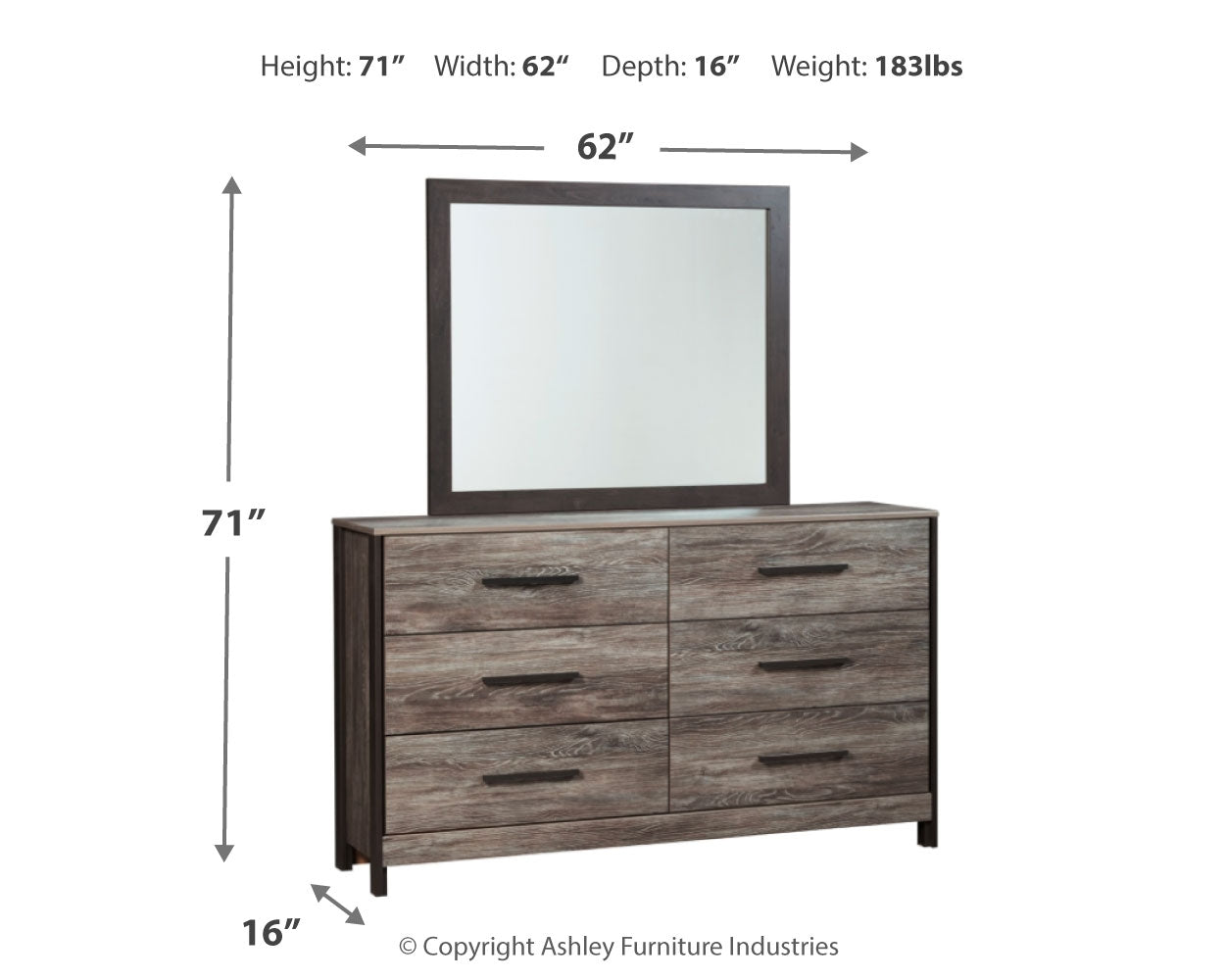 Cazenfeld Dresser and Mirror