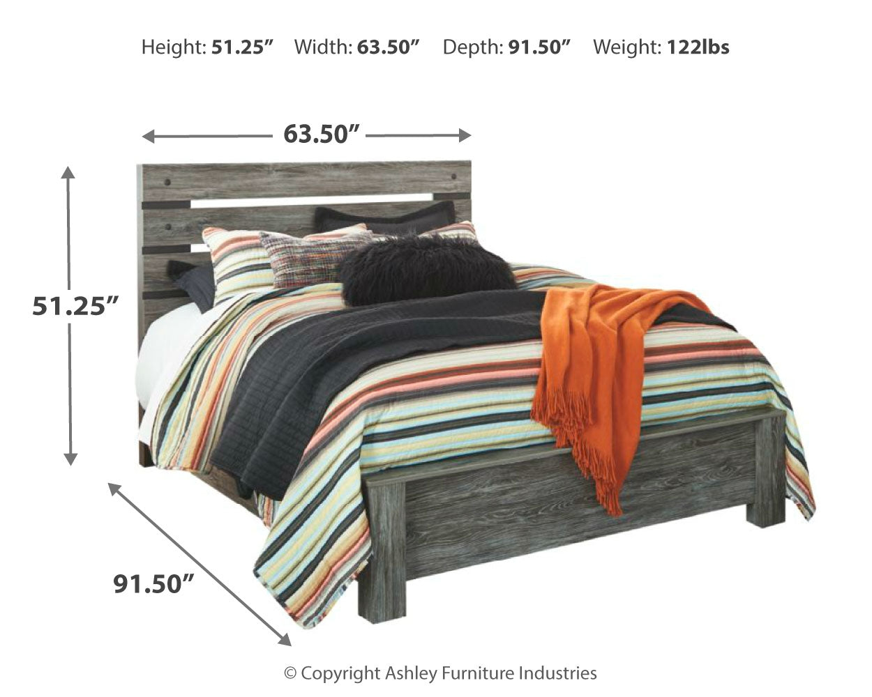 Cazenfeld Queen Panel Bed