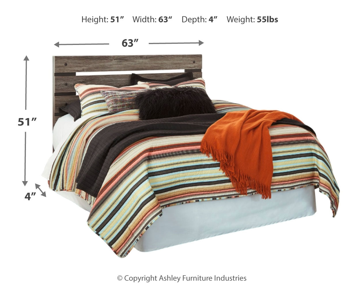 Cazenfeld Queen Panel Headboard