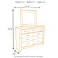 Zelen Dresser and Mirror