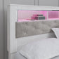 Altyra King Upholstered Panel Bookcase Headboard