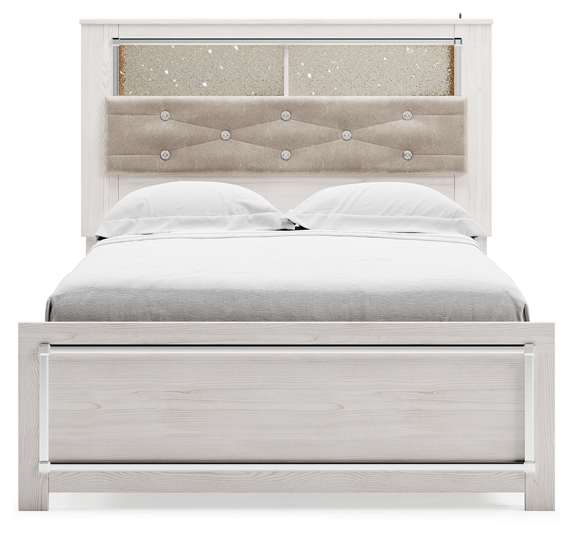 Altyra Full Panel Bookcase Bed