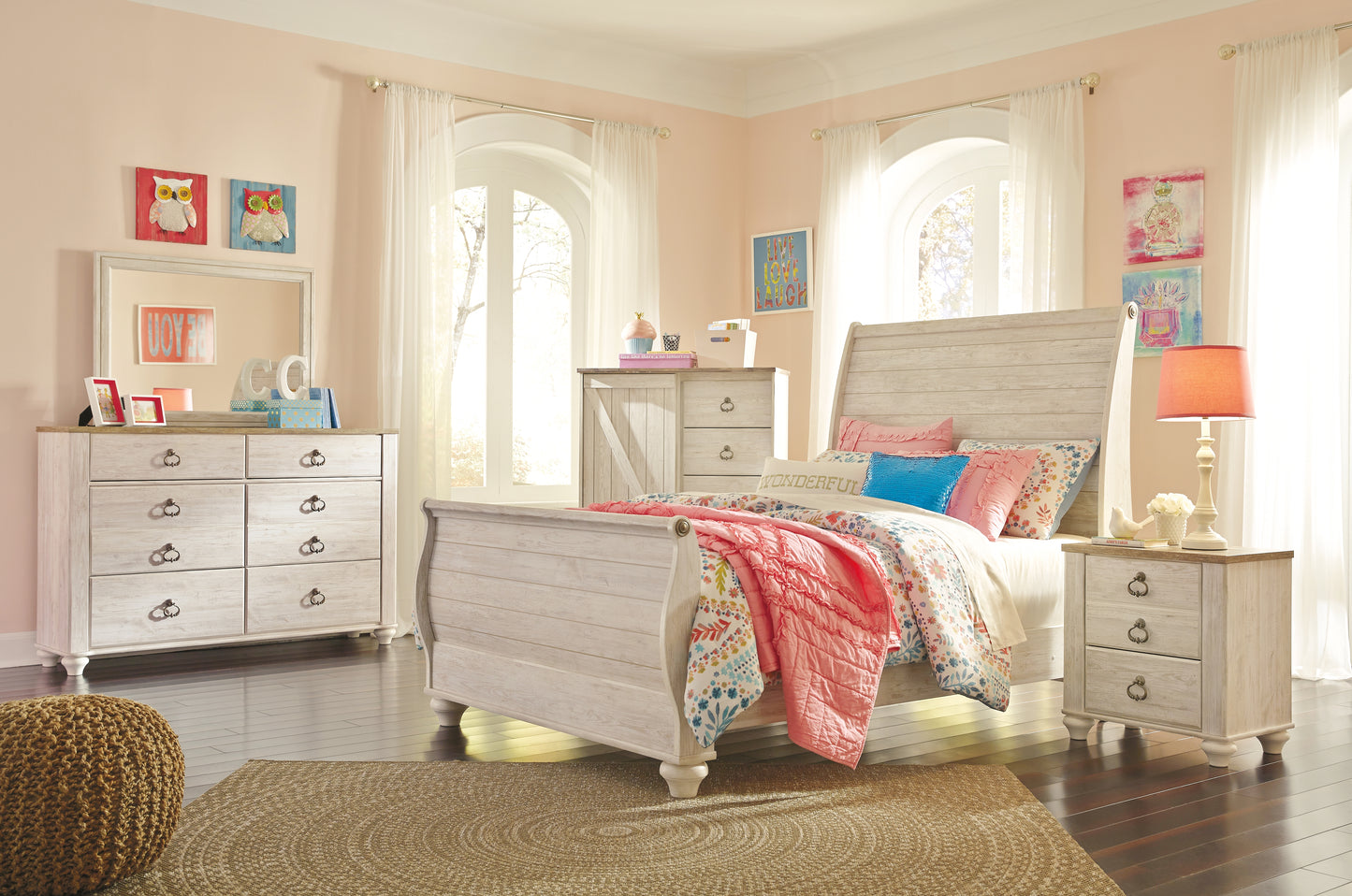 Willowton Dresser and Mirror