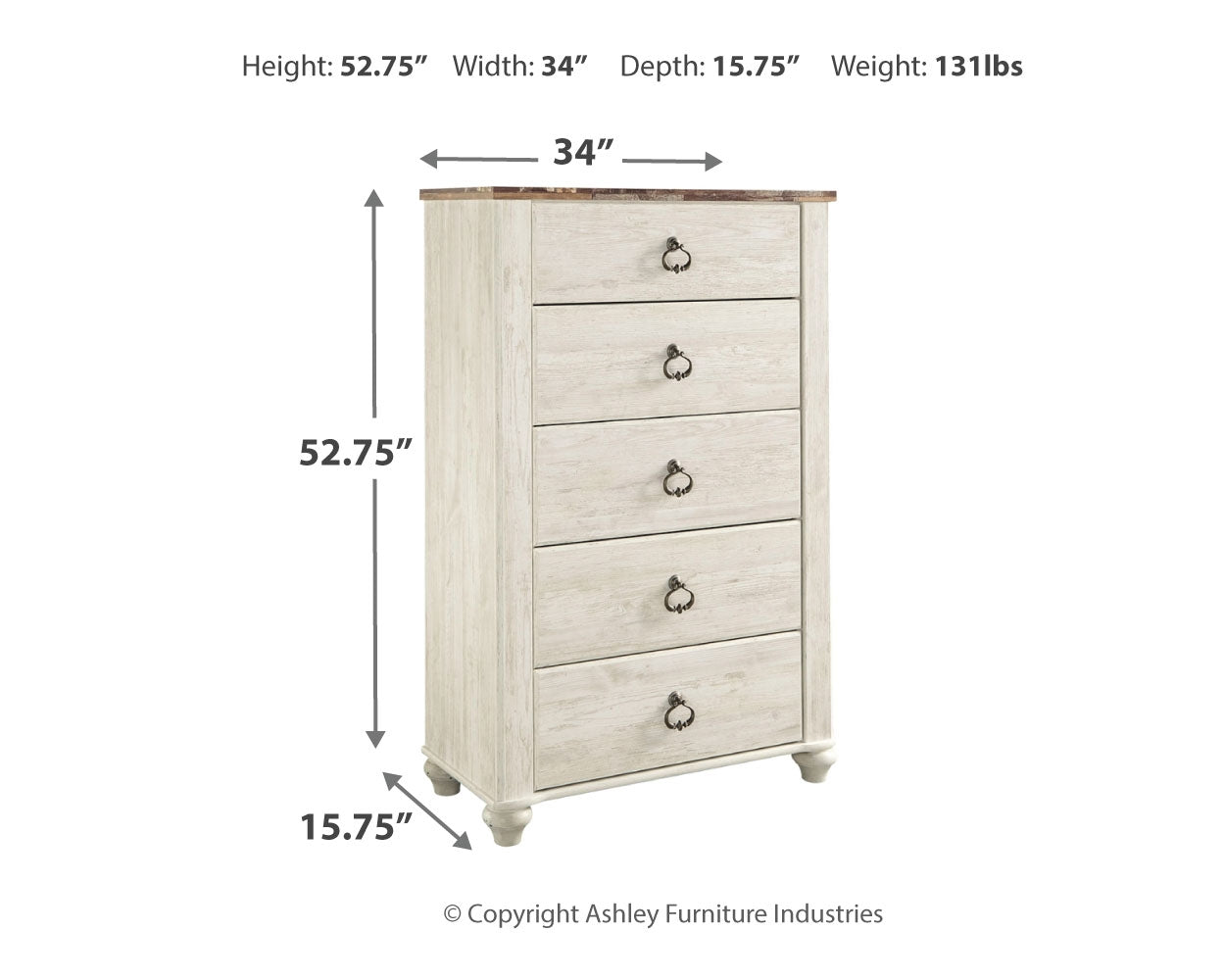 Willowton Chest of Drawers