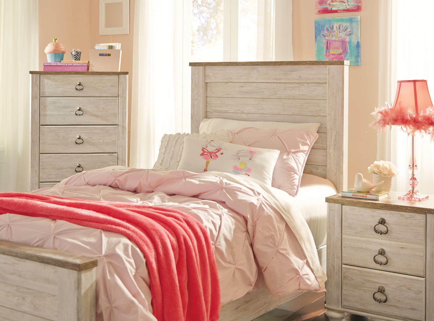 Willowton Twin Panel Bed