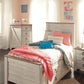 Willowton Twin Panel Bed with 2 Storage Drawers