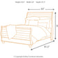 Willowton Queen Sleigh Bed