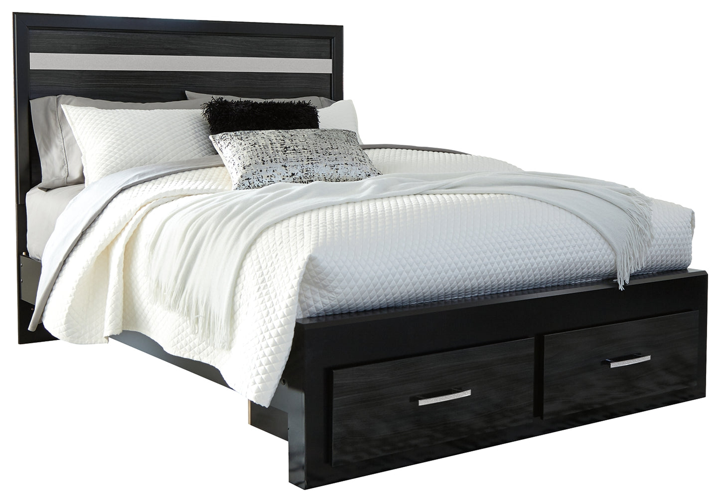 Starberry Queen Panel Bed with 2 Storage Drawers